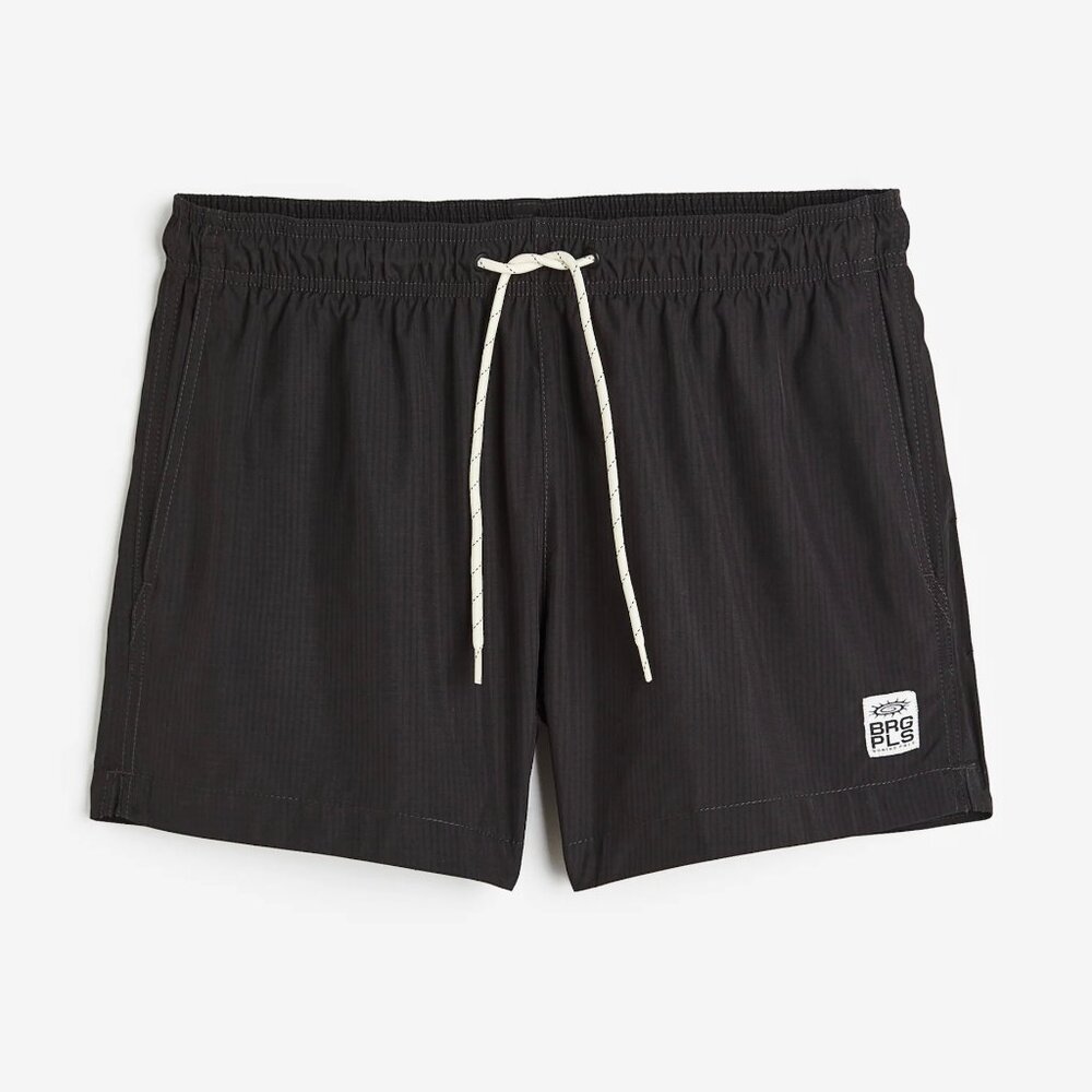 H&M Men's Boring Pals Swim Trunks Bathing Suit‎ Summer Beach Vacation Black XL